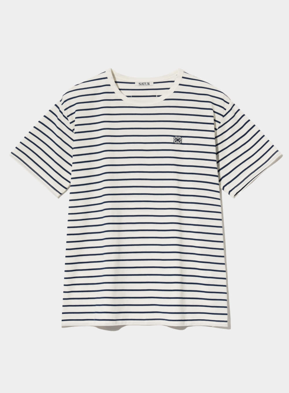 ★送料・関税込★SATUR★All Day Cotton Stripe T-Shirt★ SATUR] All Day Cotton Stripe T-Shirt
