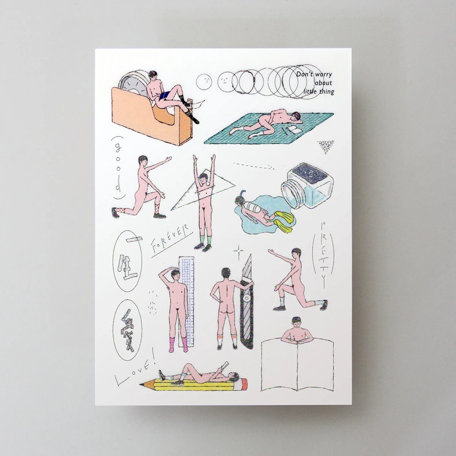 小代誌．文具裸男 轉印貼紙