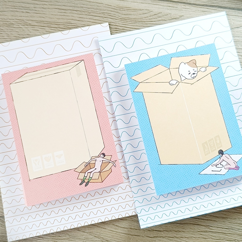 小代誌． 裸男便簽 貓之紙箱/累之紙箱篇 <整本/綜合分裝>