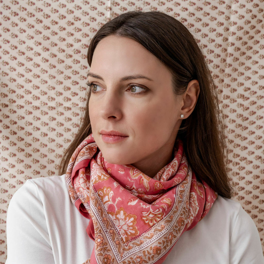 馬蒂哈玫瑰紅 | 領巾