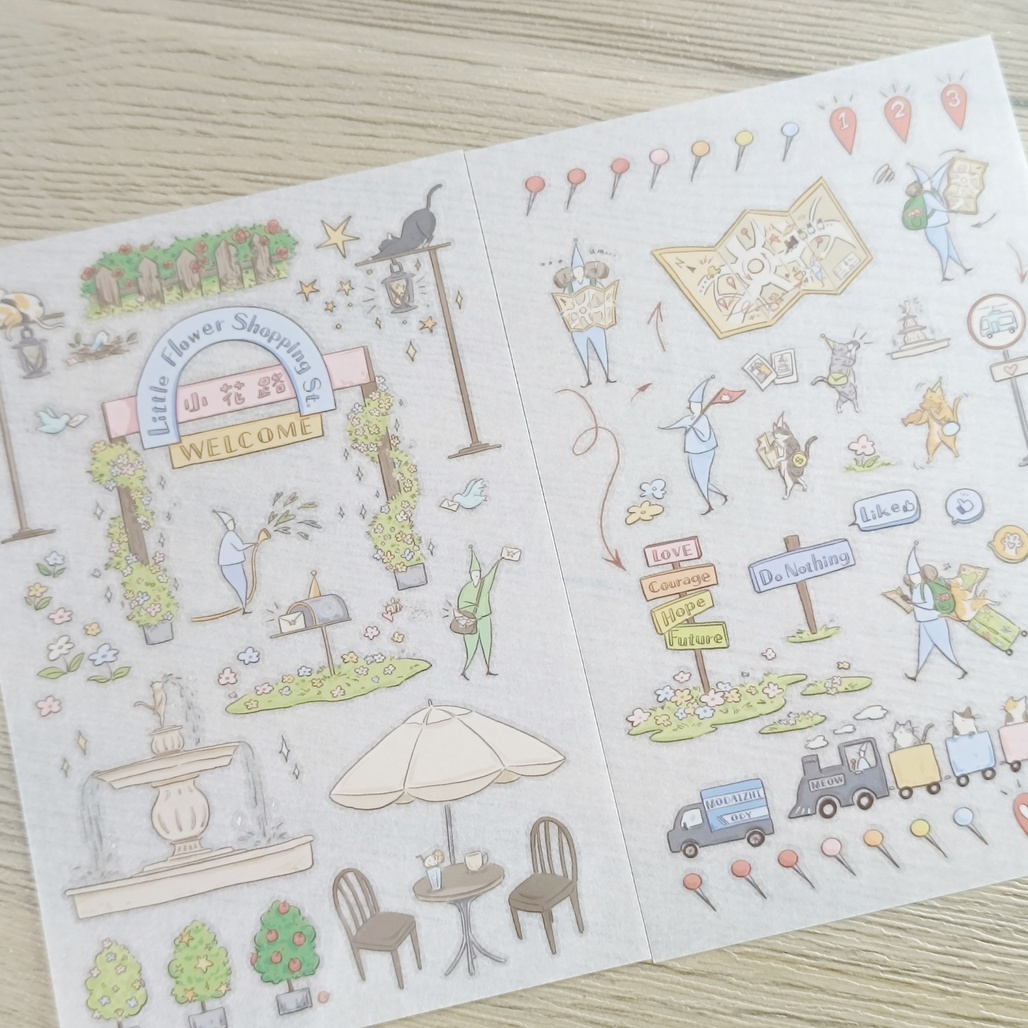 默代誌．小花路商店街 轉印貼紙