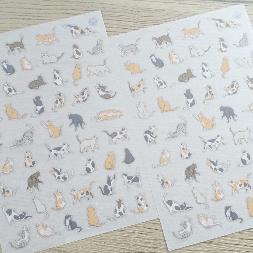 默代誌．貓貓圖鑑 轉印貼紙