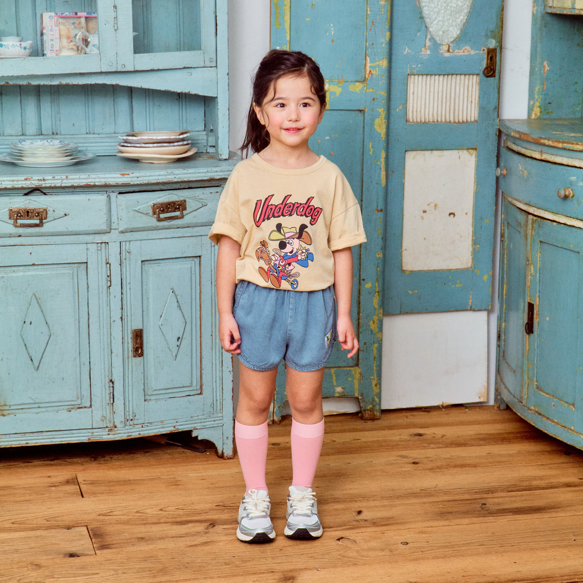 韓國 1st Blue - 25夏 帥氣牛仔狗狗上衣