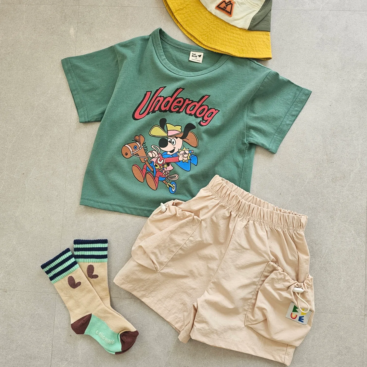 韓國 1st Blue - 25夏 帥氣牛仔狗狗上衣