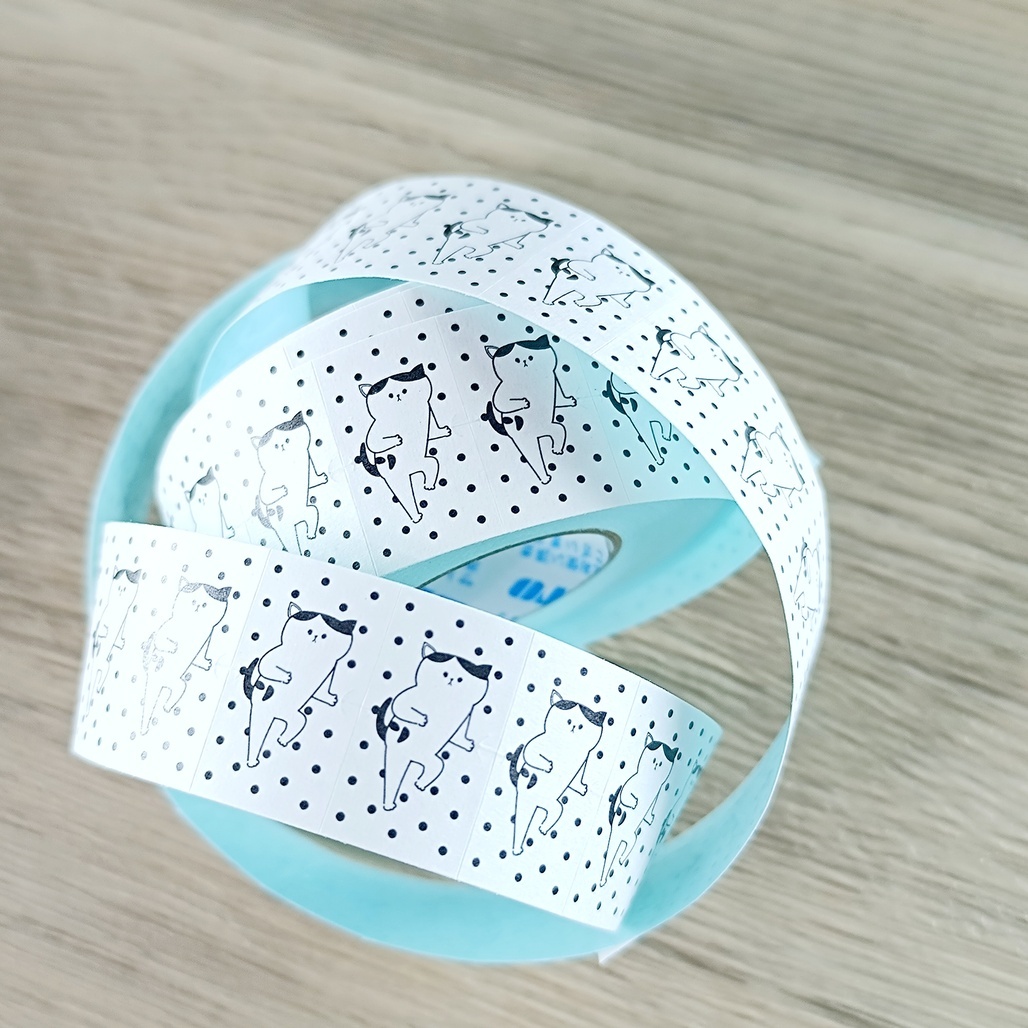 日本．貓咪 標籤機貼紙捲 <整捲/分裝>