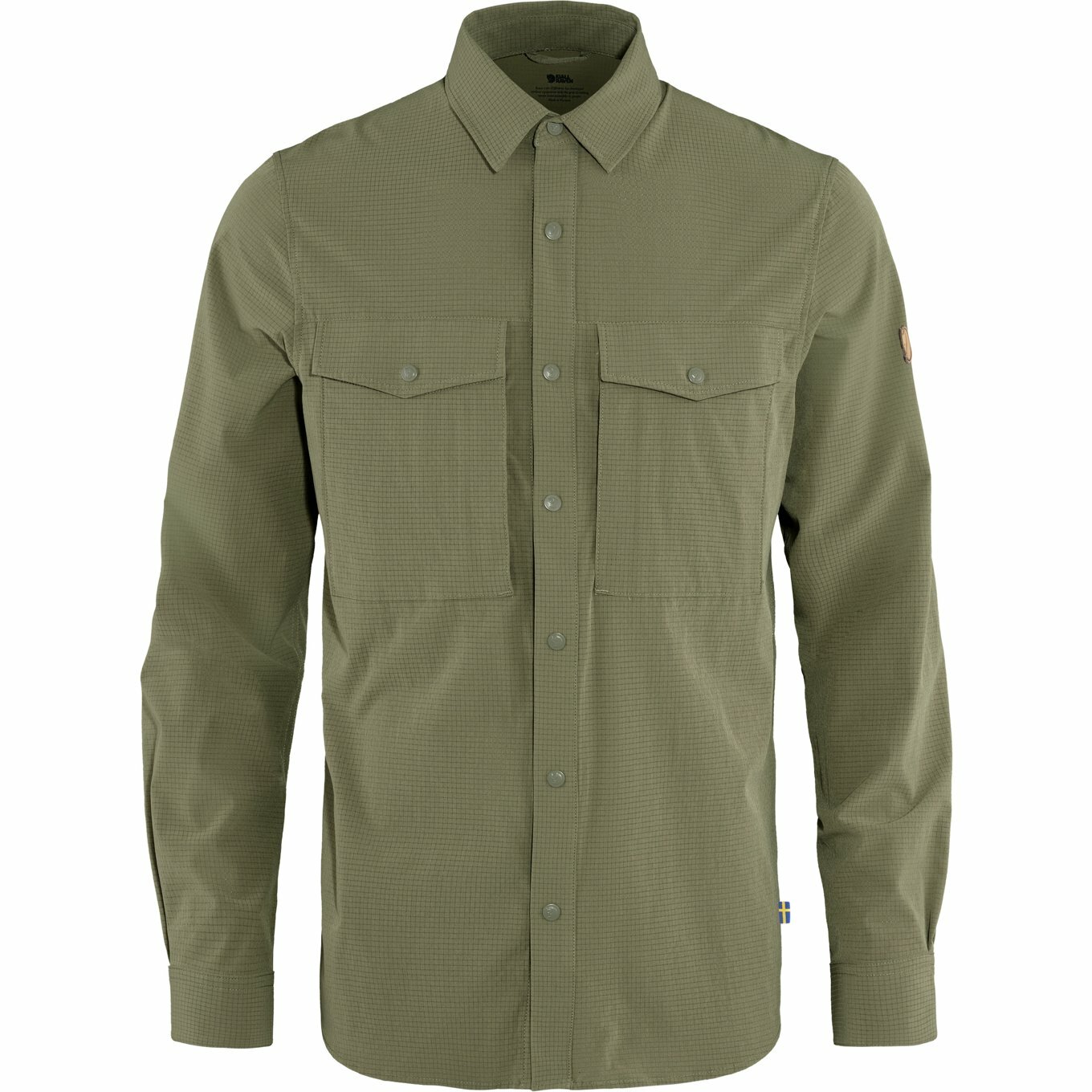 Fjallraven 瑞典北極狐 Abisko Trekking Shirt M 男款 彈性長袖襯衫 F87935-622 淺橄欖 [HappyOutdoor]