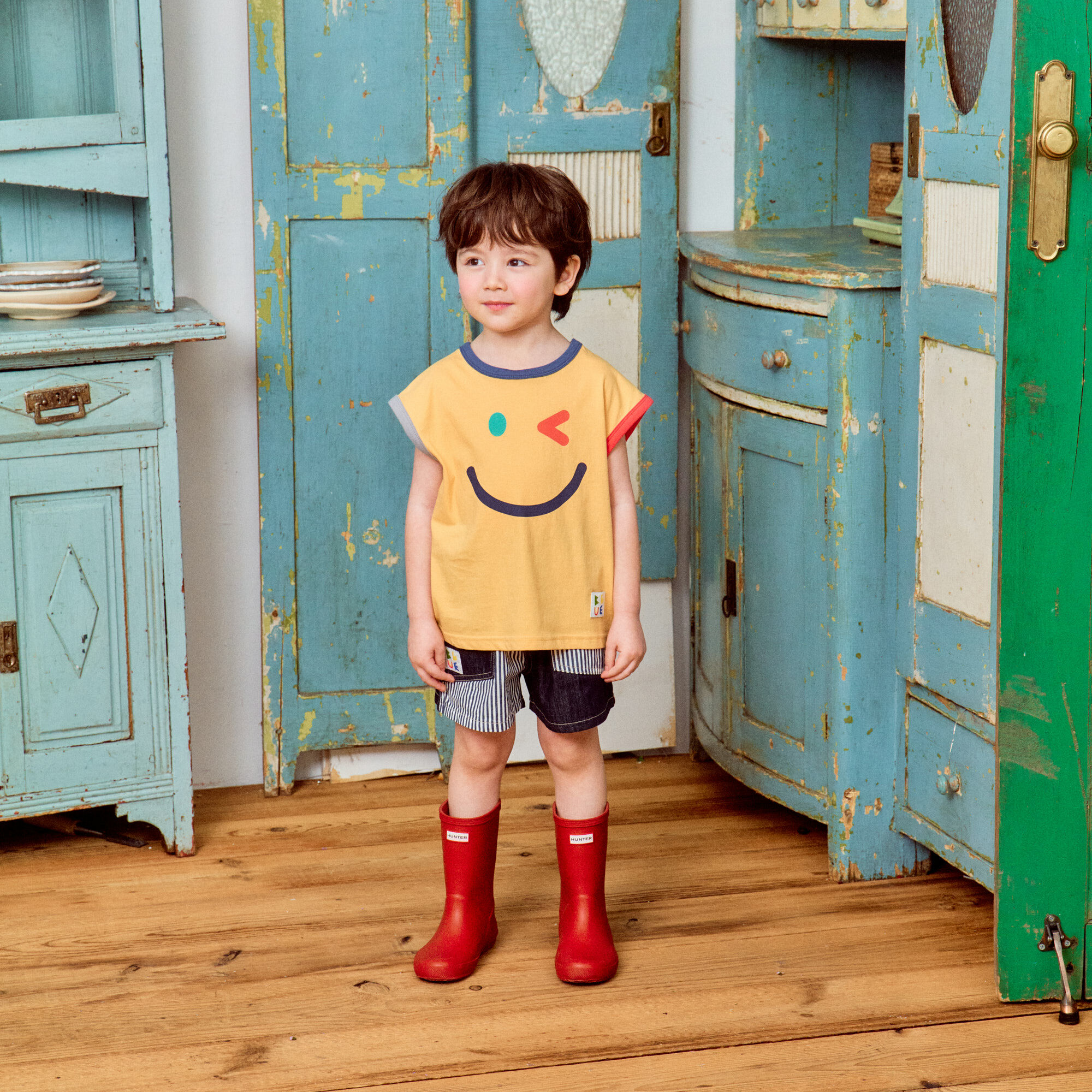 韓國 1st Blue - 25夏 俏皮表情塗鴉背心（兩色）