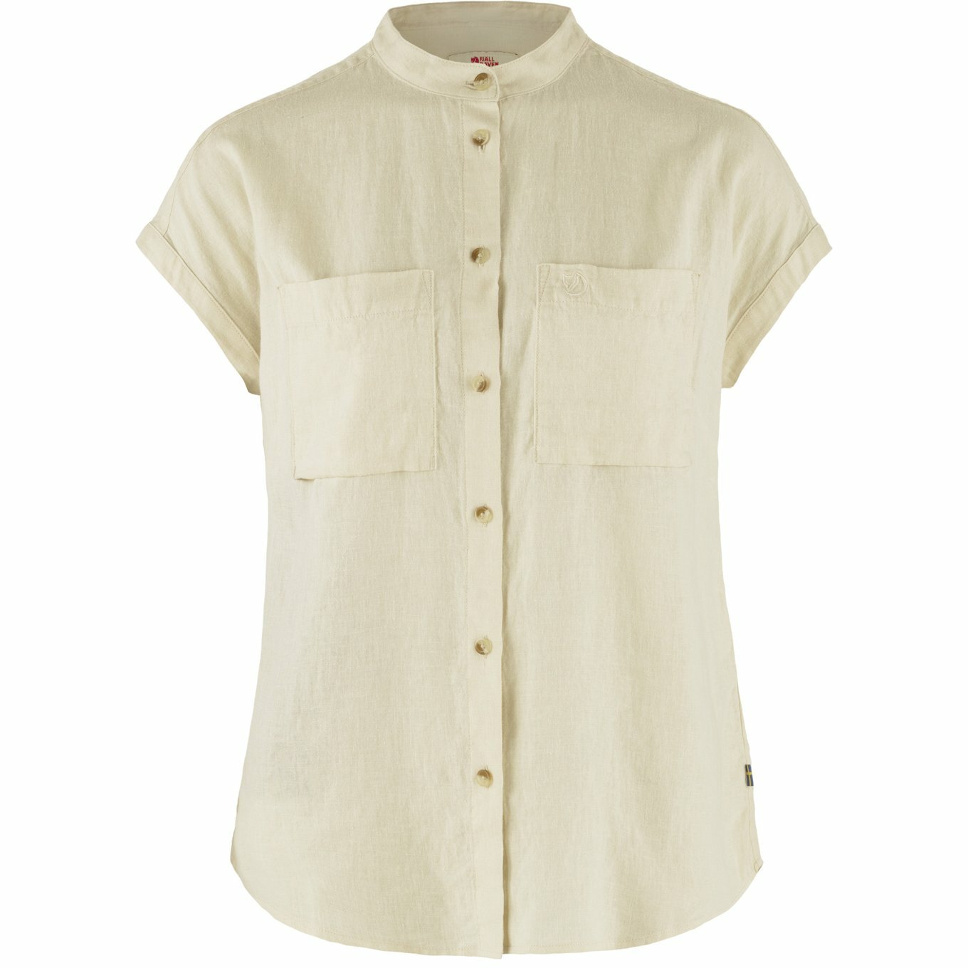 Fjallraven 瑞典北極狐 Ovik Hemp Shirt SS W 女款 短袖襯衫 F14600160-113 粉筆白 [HappyOutdoor]