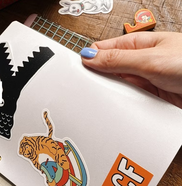 馬卡龍腳趾．六孔活頁內頁 貼紙簿 (10入)