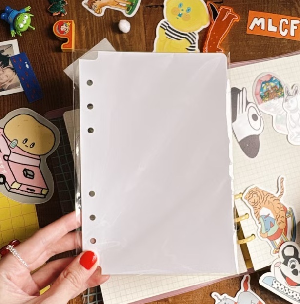 馬卡龍腳趾．六孔活頁內頁 貼紙簿 (10入)