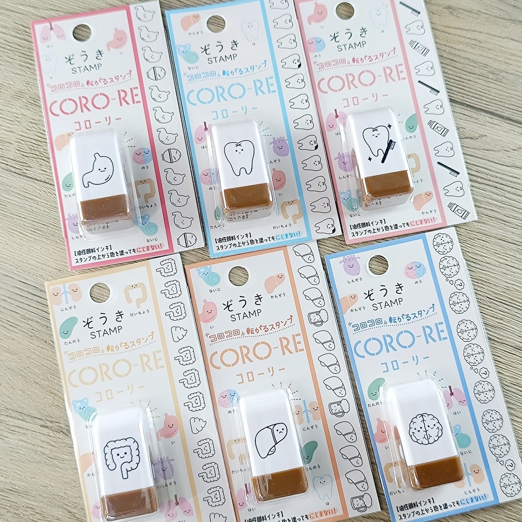 日本KAMIO．CORO-RE 連續滾輪印章 器官系列 2025新款 共六款