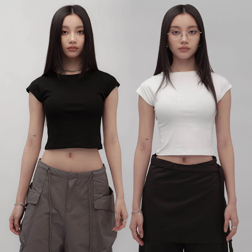 親膚修身短袖上衣