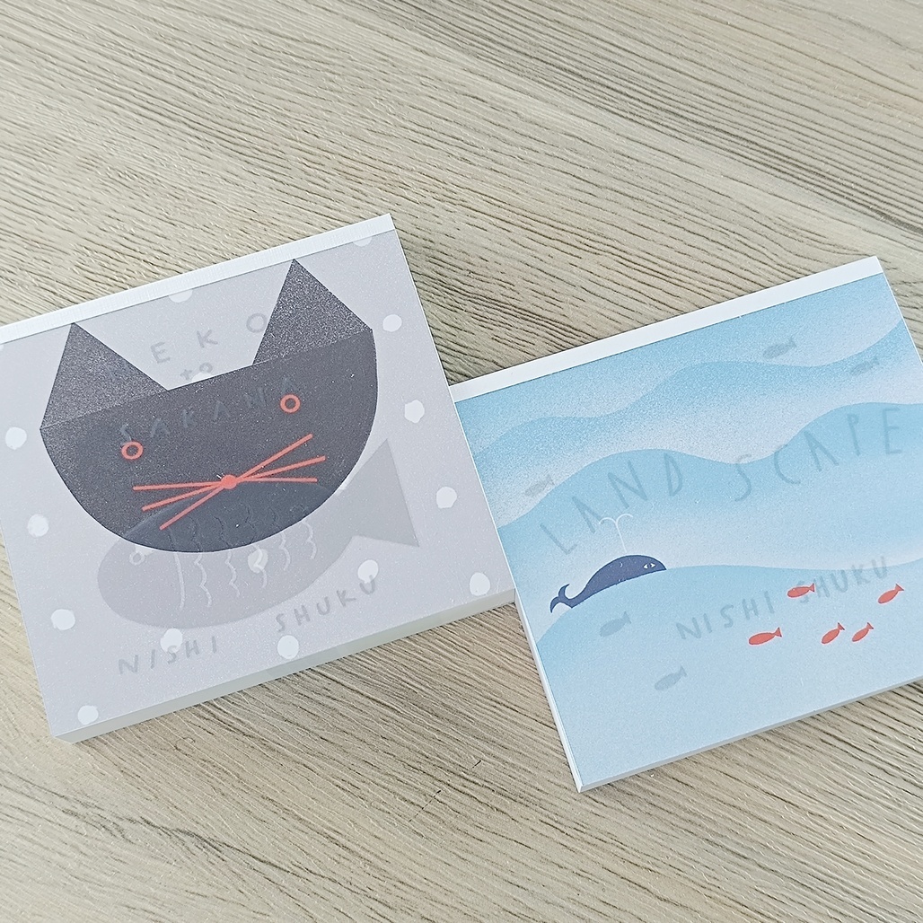 日本cozyca products表現社 x 西淑 便條紙本 2款