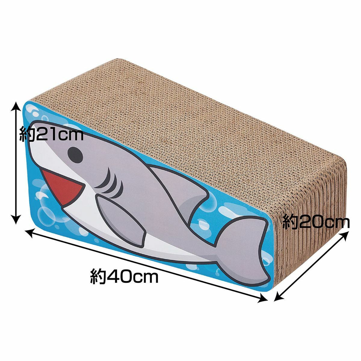 Petio立體雙面貓抓板 (鯊魚)