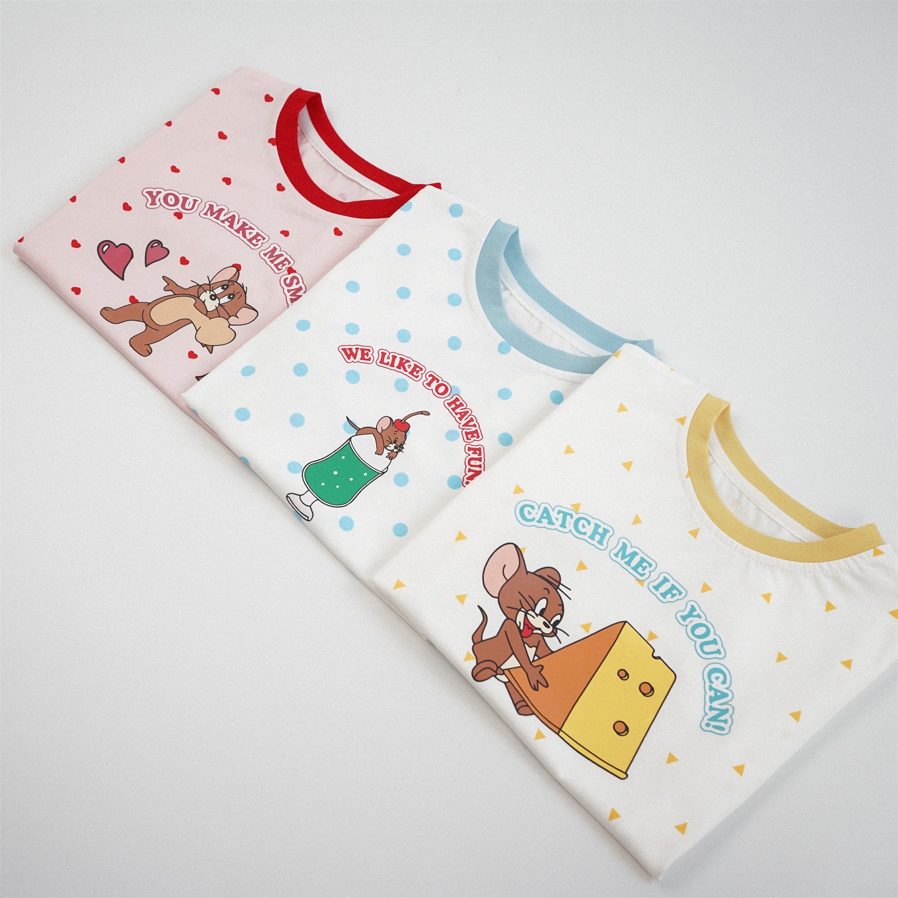 可愛鼠鼠波點上衣