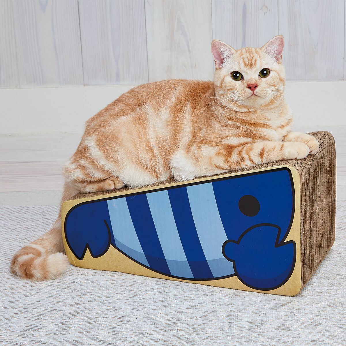 【新品8折】日本Petio立體雙面貓抓板 (龍蝦)