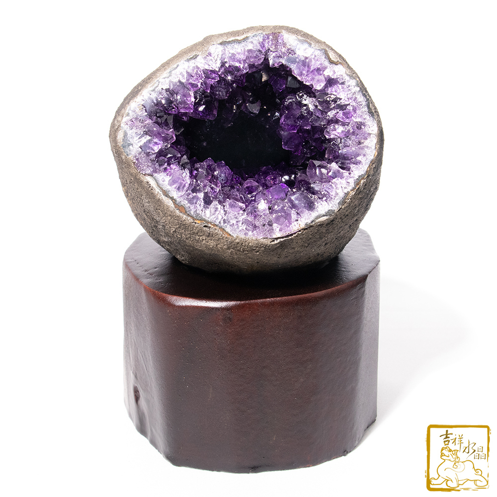 烏拉圭紫水晶洞 1.6kg 福氣安康