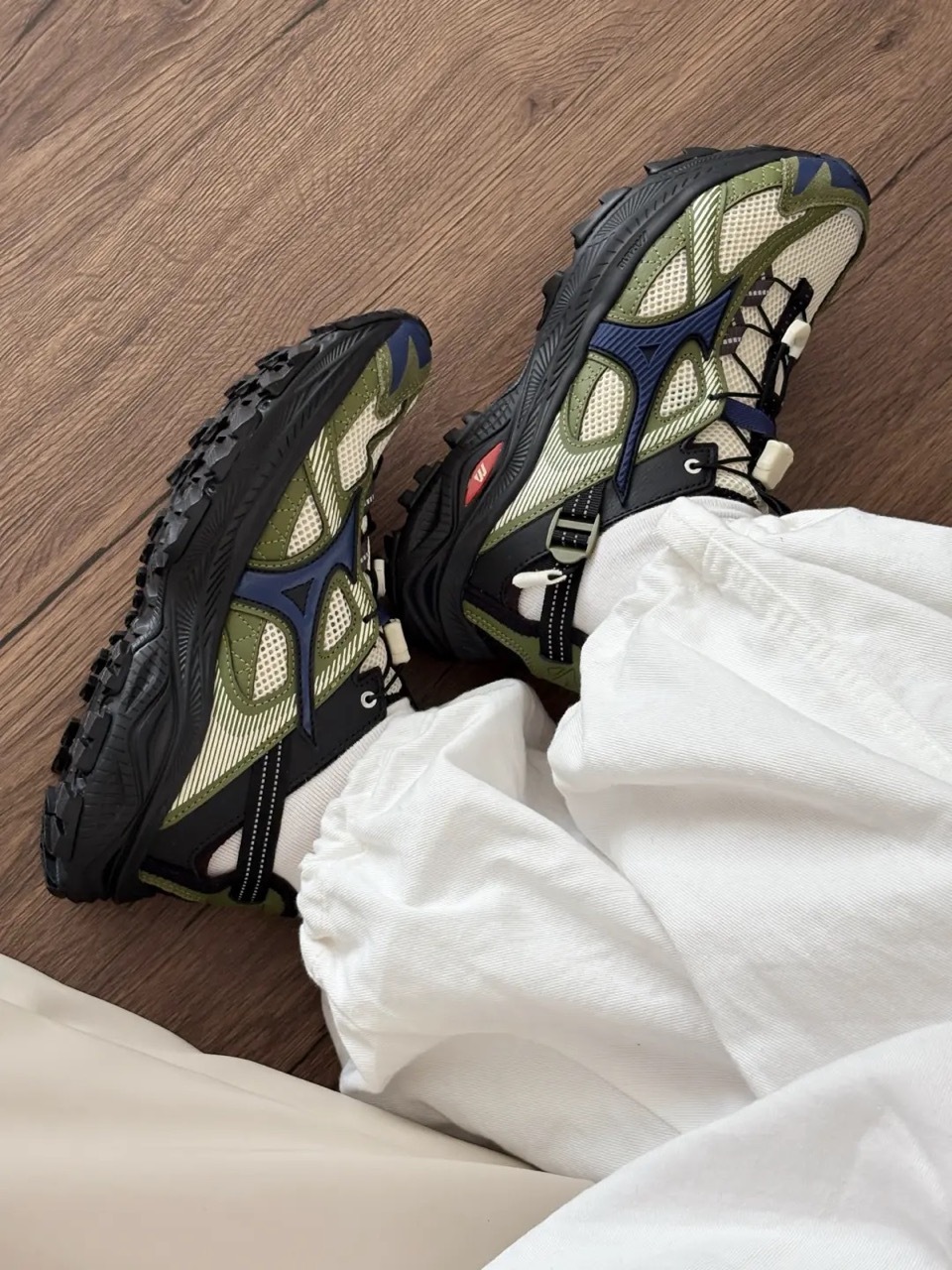 MIZUNO RACER TRAIL SE 橄欖綠 藍綠 米色 溯溪鞋 涼鞋 透氣 男女鞋 D1GH241901 / 預購