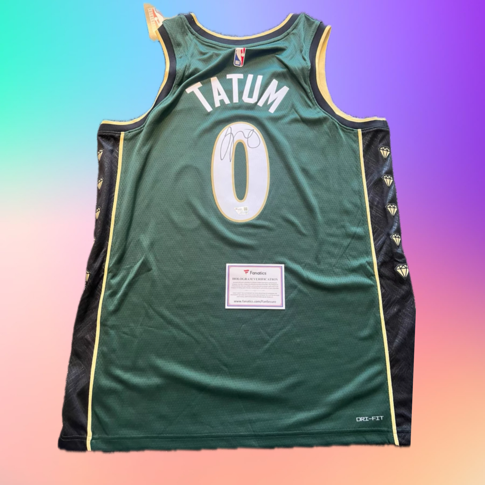 Jayson Tatum City 城市版SW簽名球衣 Fanatics COA