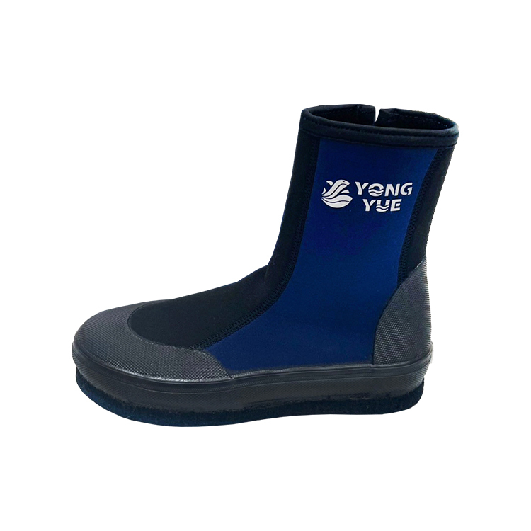 YONGYUE長筒防滑鞋/黑深藍色