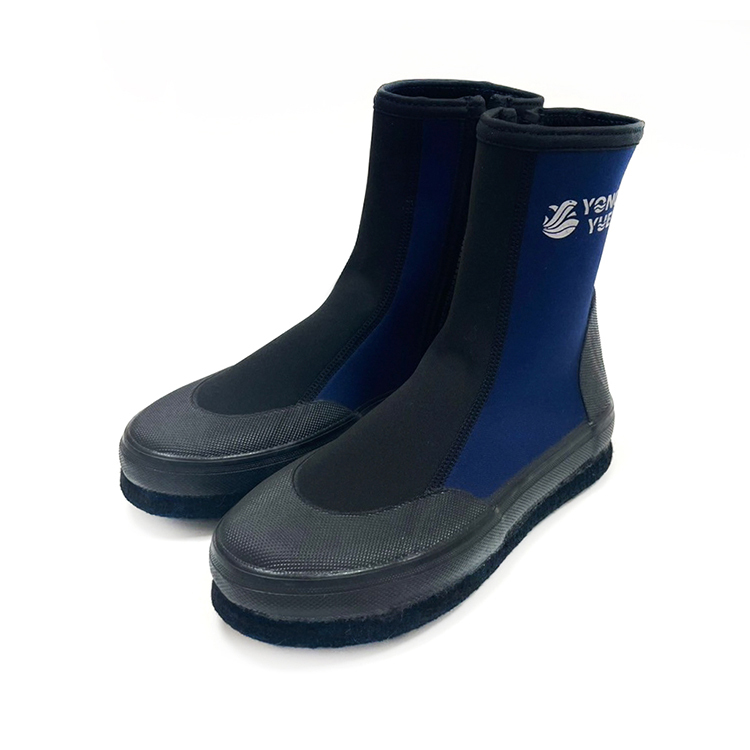 YONGYUE長筒防滑鞋/黑深藍色
