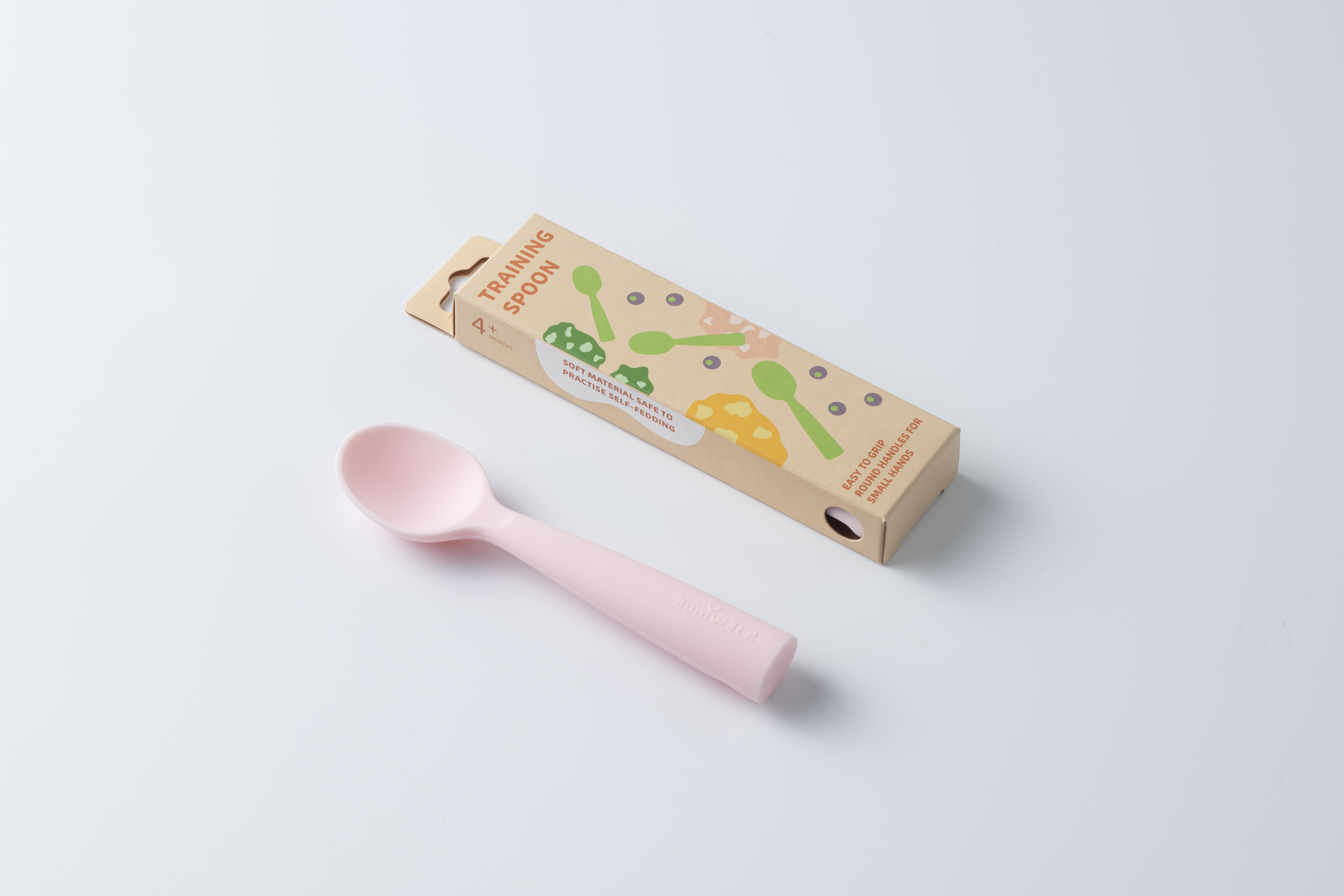 Miniware Silicone Training Spoon (Single) - Cotton Candy