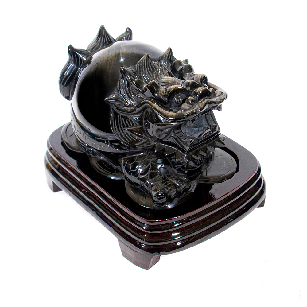 金沙黑曜石龍龜 3kg 化煞守財庫 / 可湊對