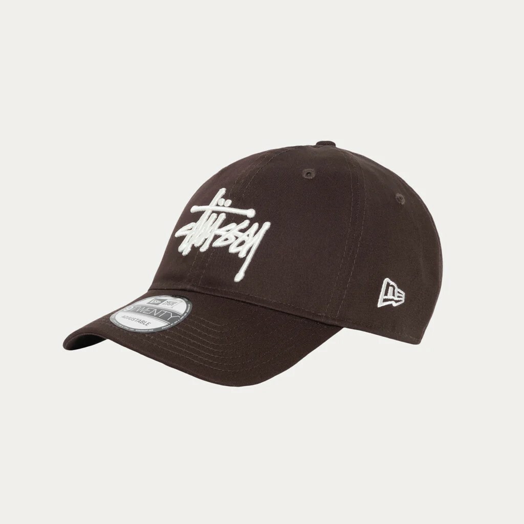 STUSSY X NEW ERA 9TWENTY BASIC STRAPBACK 棒球帽 老帽 四色 咖啡/墨黑/灰白/炭灰