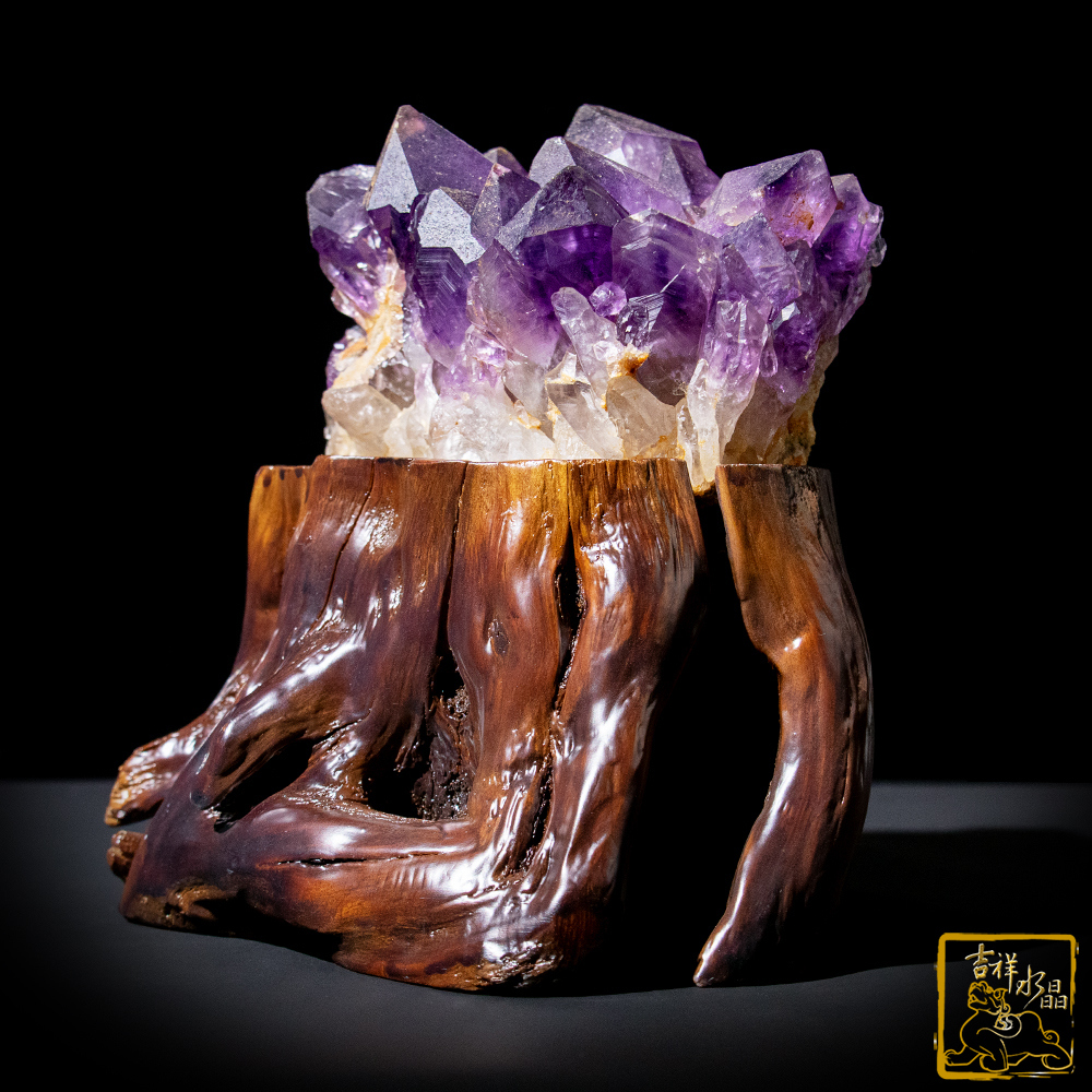 剛果紫水晶簇 1.46kg 智慧貴人