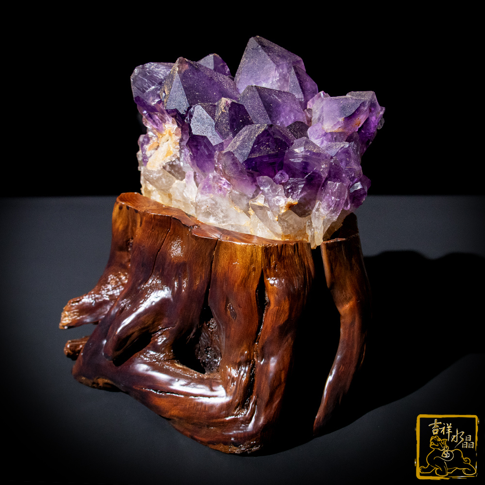 剛果紫水晶簇 1.46kg 智慧貴人