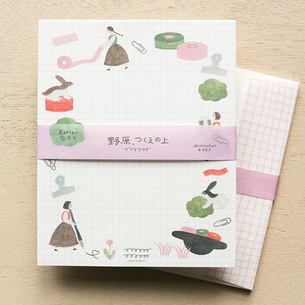 日本cozyca products表現社 x necktie 信紙信封組 2款