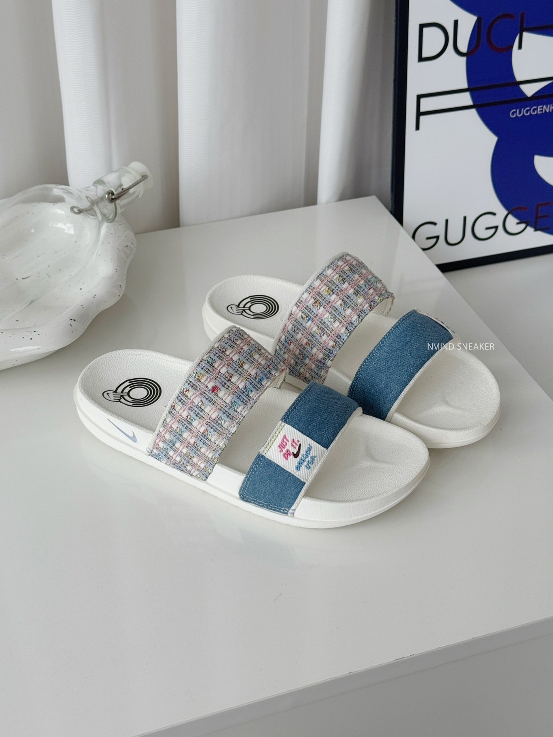 Nike Y2K牛仔小香風 限量拖鞋