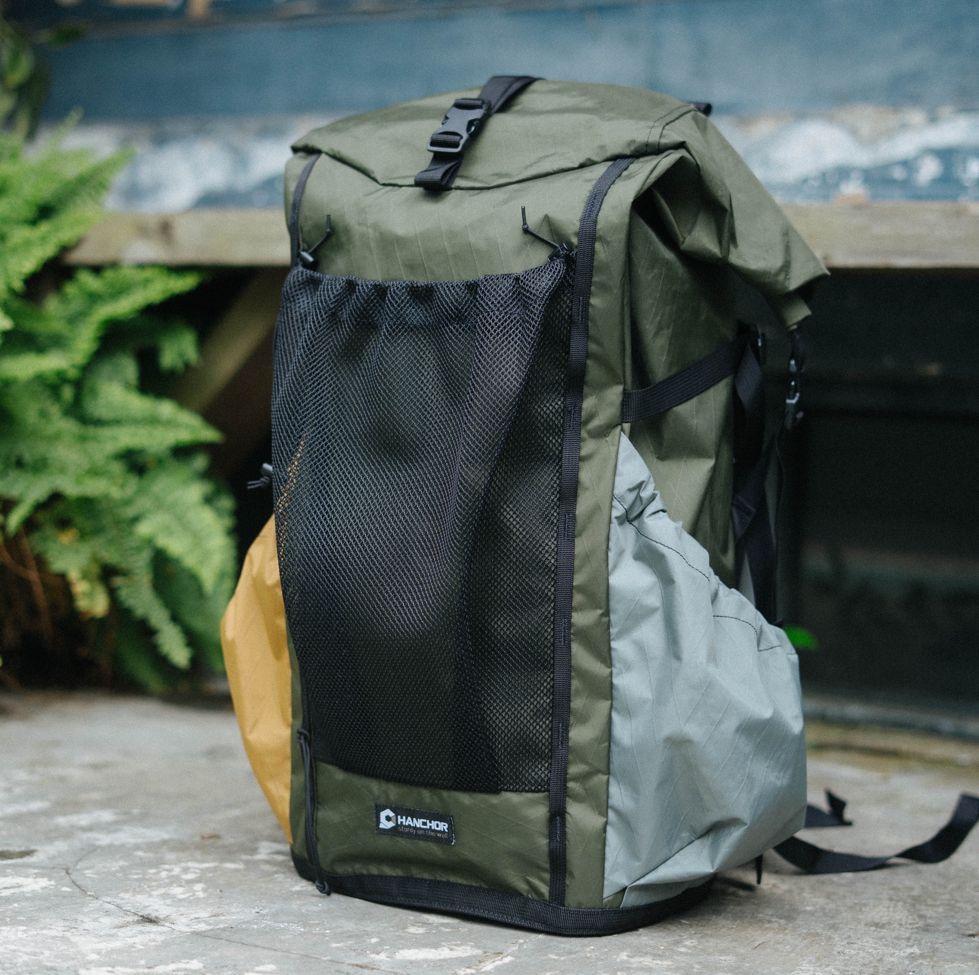 HANCHOR MARL / AMOUTER 限定登山包 21-51L /MESH/ 棕橄灰