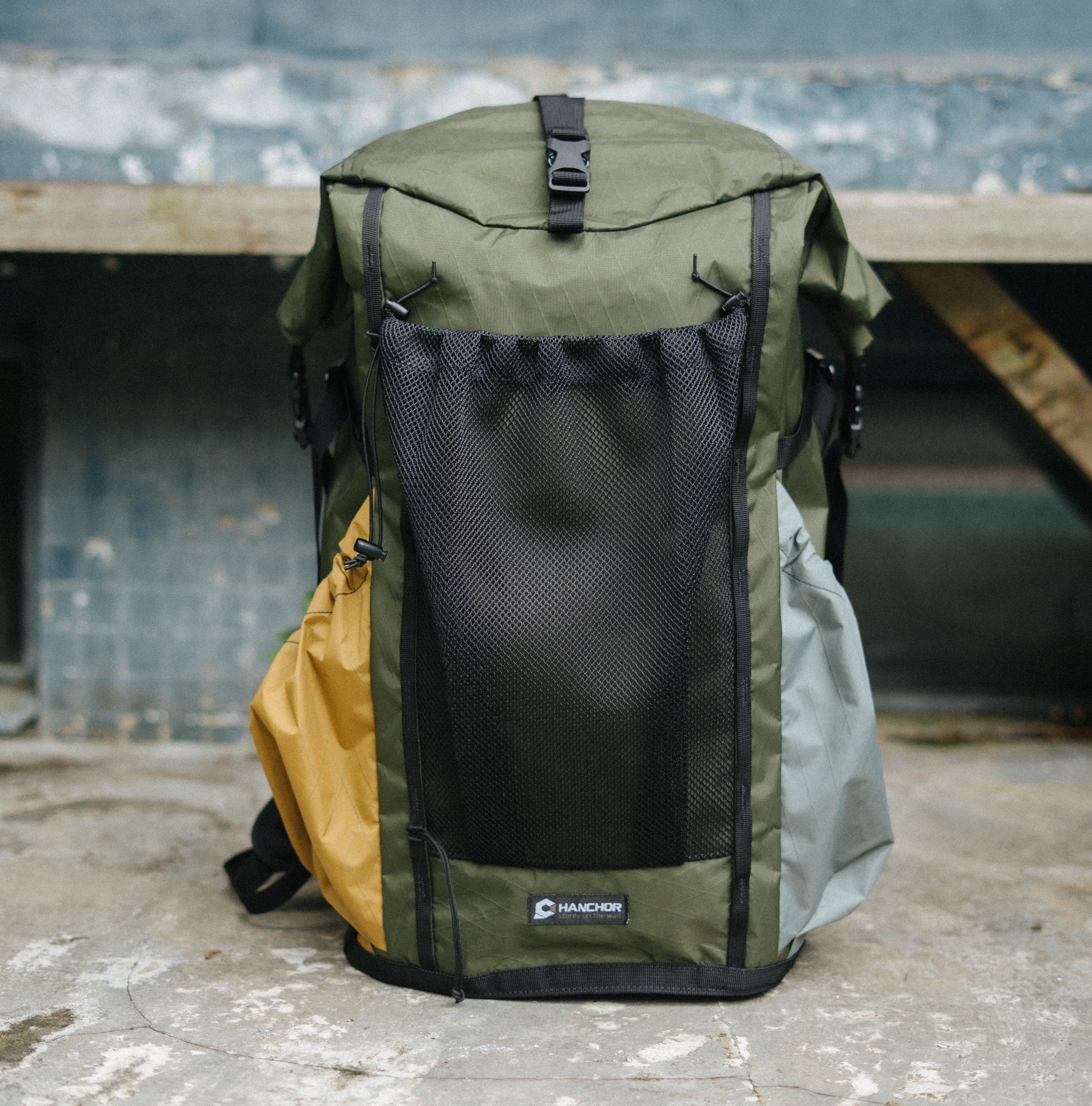 HANCHOR MARL / AMOUTER 限定登山包 21-51L /MESH/ 棕橄灰