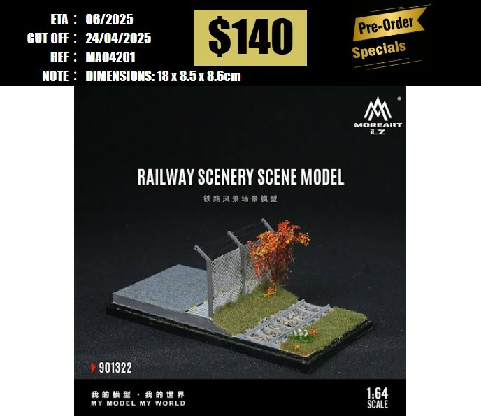 PO-$140 * MOREART * 1:64 DIORAMA - RAILWAY SCENERY SCENE MODEL(MO901322) [OD20/04]
