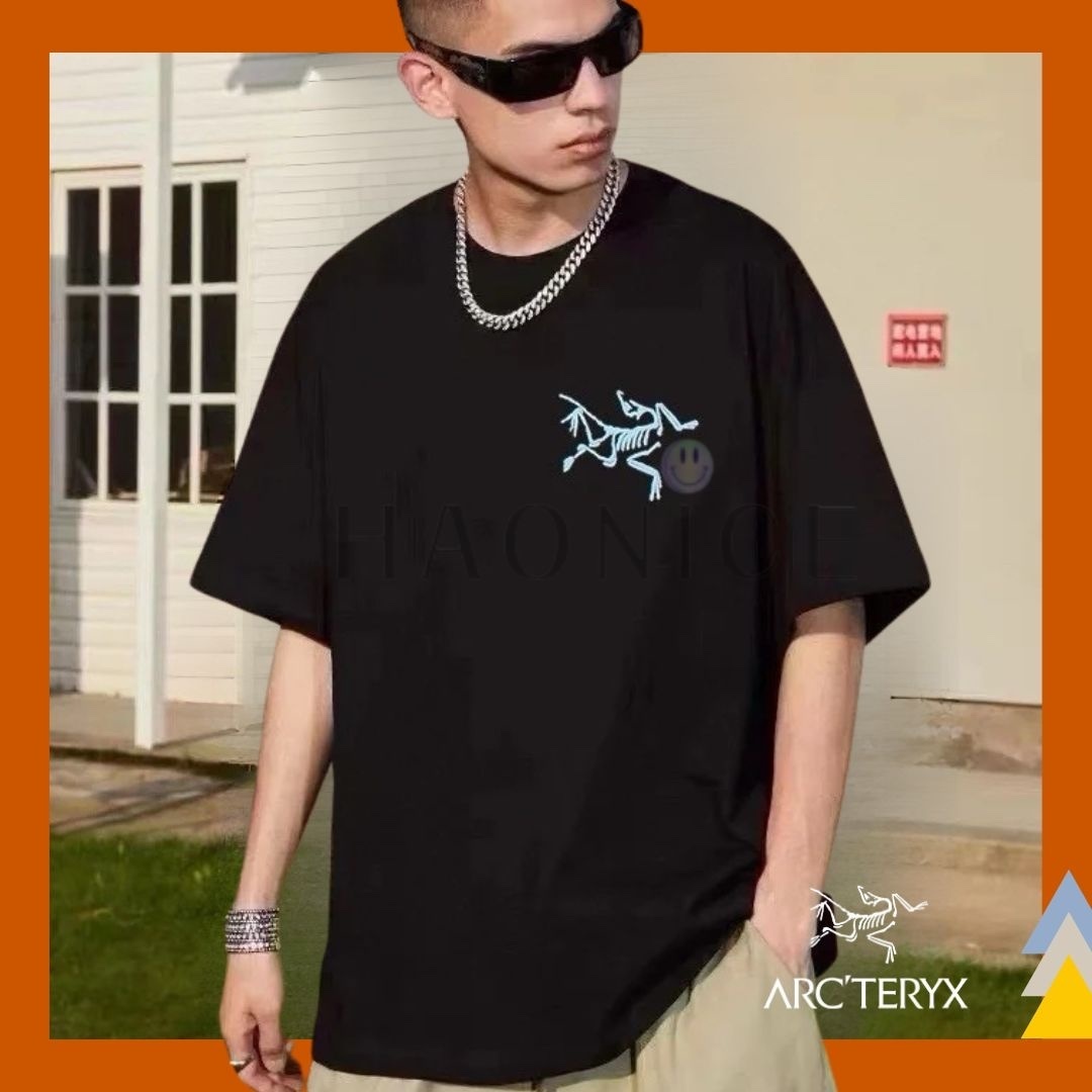 【HAO NICE 】加拿大🇨🇦品牌 上海經銷商ARCTERYX 始祖鳥 25SS 春夏新款 前後經典彩色小鳥LOGO 素色百搭短T🔥