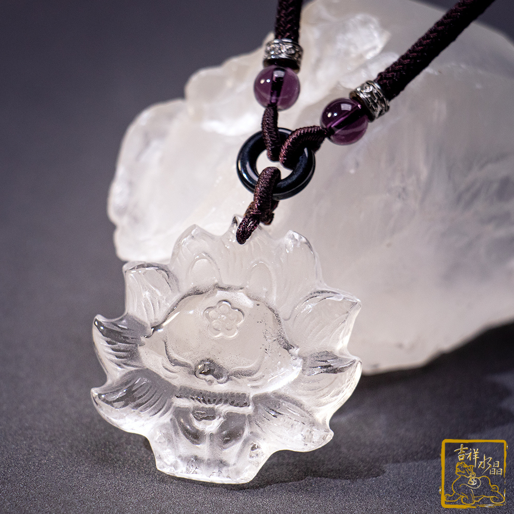 白水晶九尾狐仙項鍊 20.5g 桃花人緣