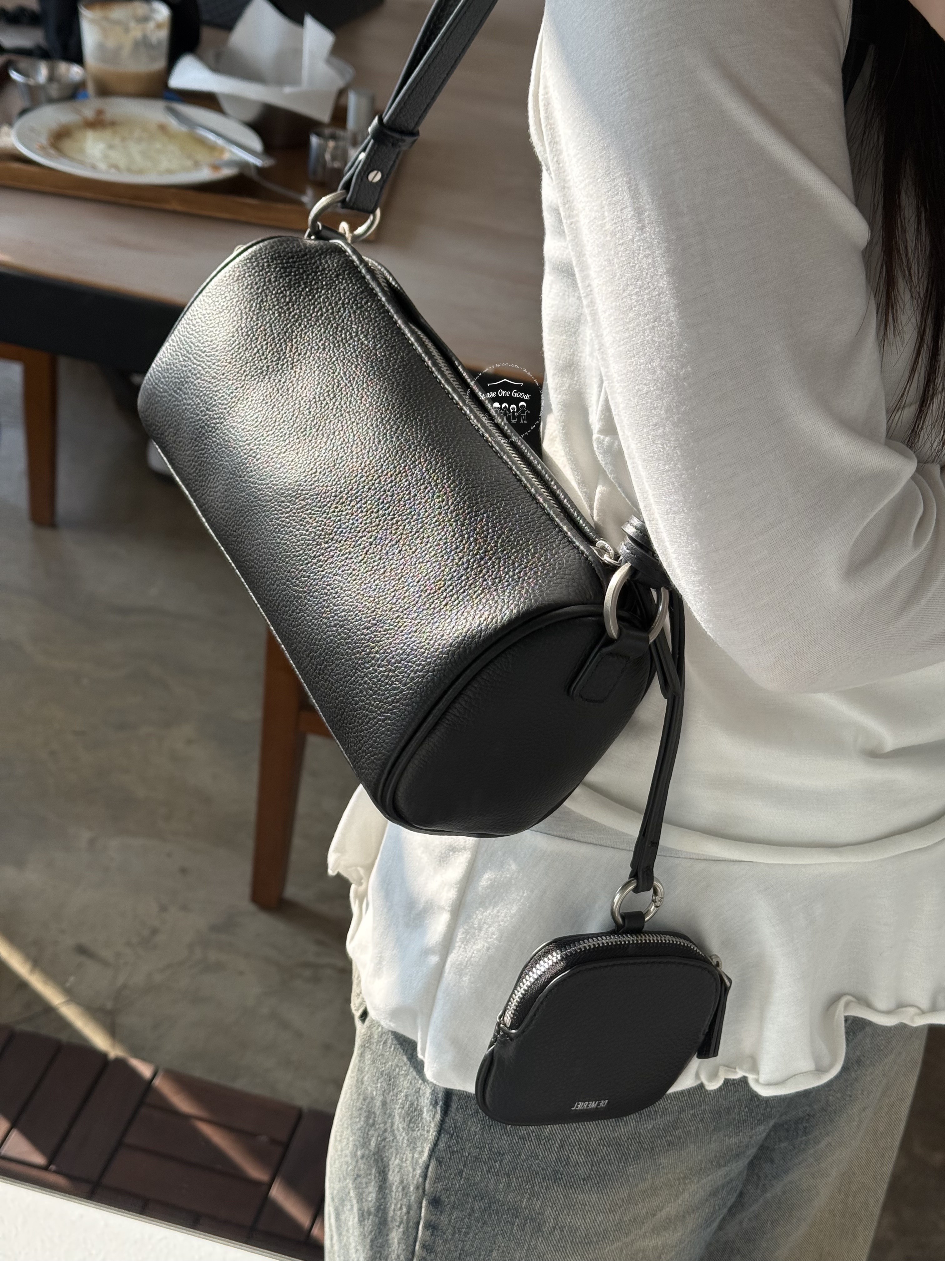★DE MERIEL★ Basset Round Bag Cream BASSET demeriel Basset Round Bag