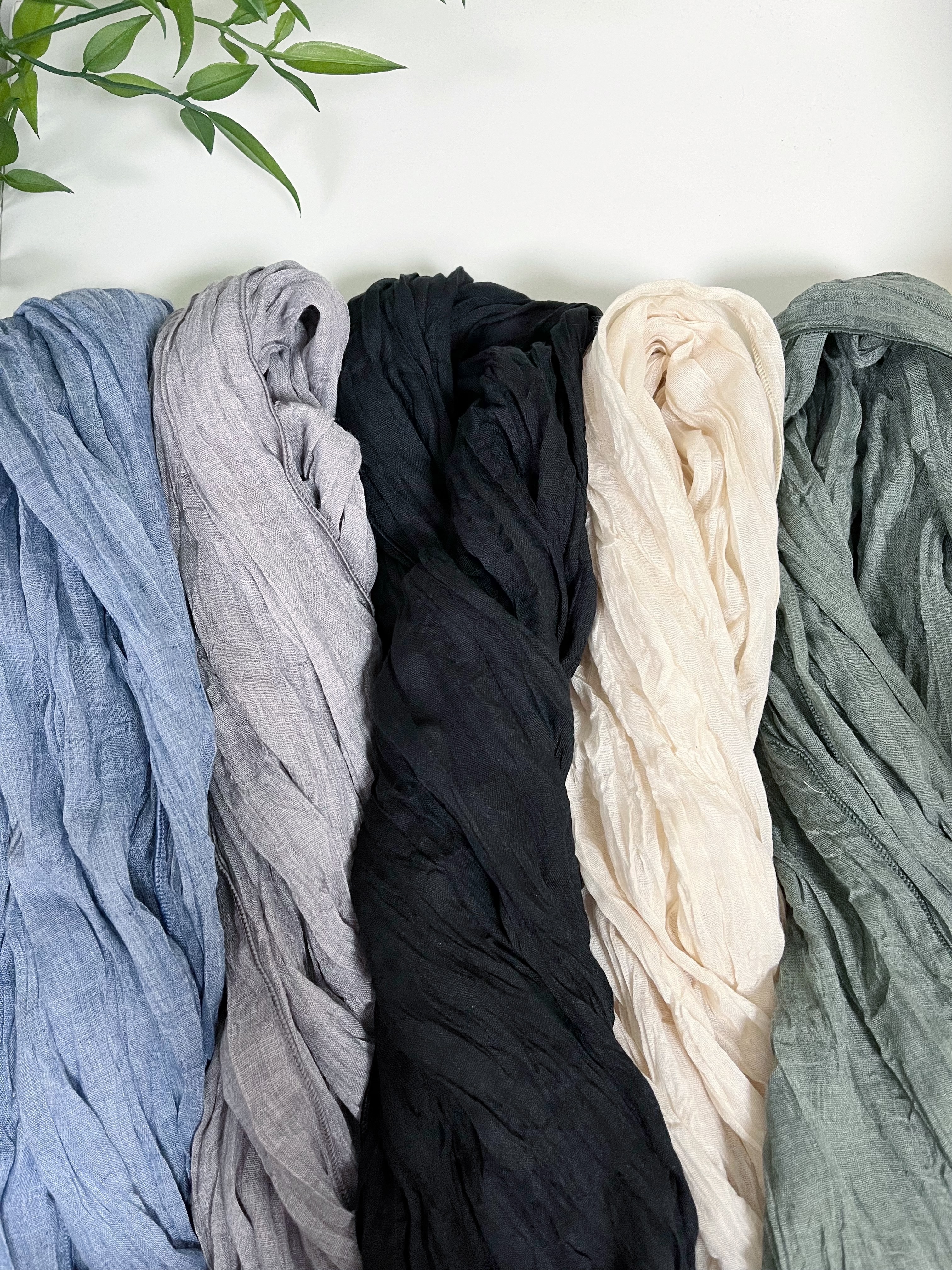 🌿皺布 透薄頸巾