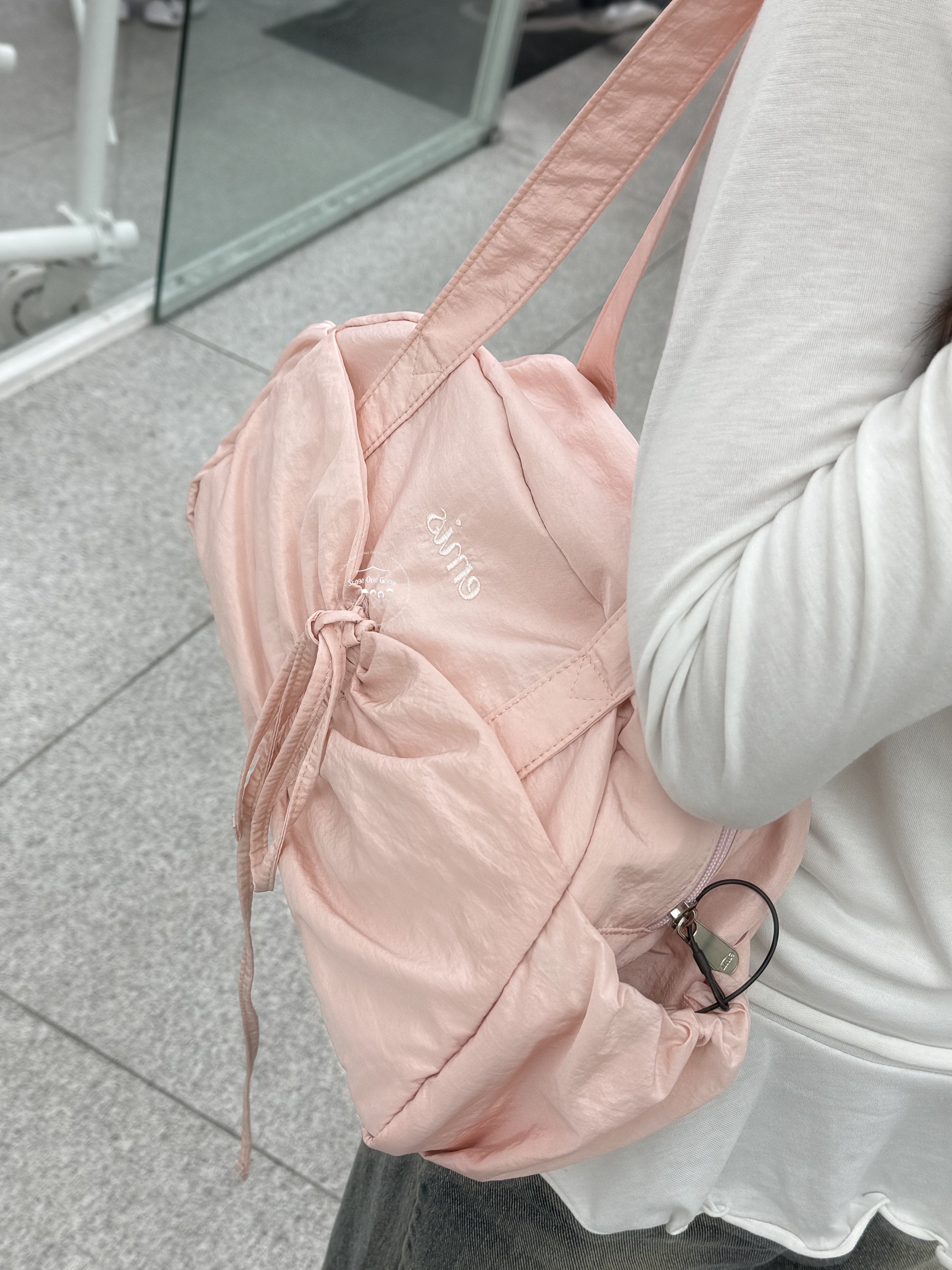 【EMIS】 NYLON SHIRRING POCKET DUFFLE BAG /追跡付 EMIS NYLON SHIRRING POCKET DUFFLE BAG