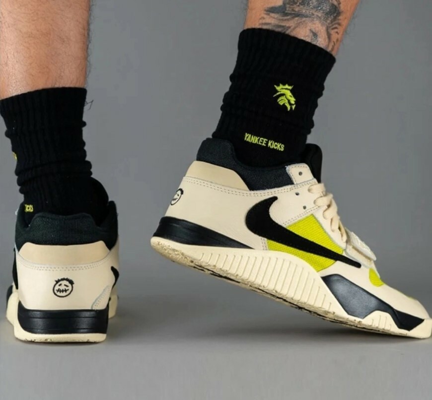 Travis Scott x Jordan Jumpman “Bright Cactus” 米黃黑 仙人掌 倒鉤 FZ8117102