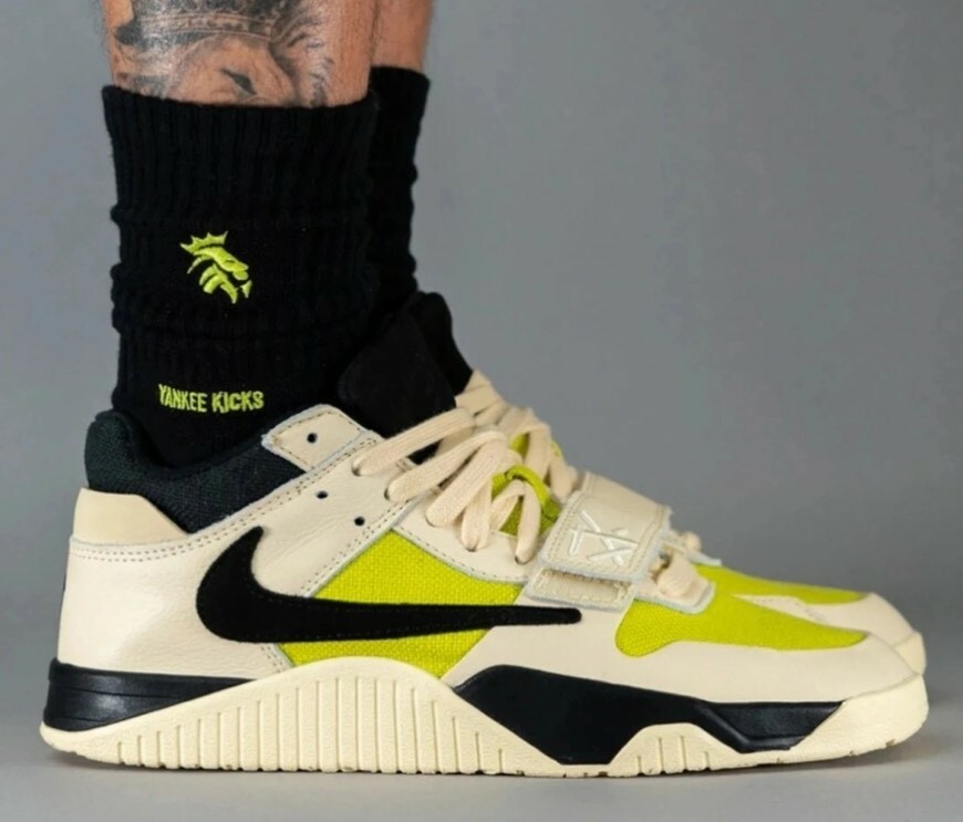 Travis Scott x Jordan Jumpman “Bright Cactus” 米黃黑 仙人掌 倒鉤 FZ8117102