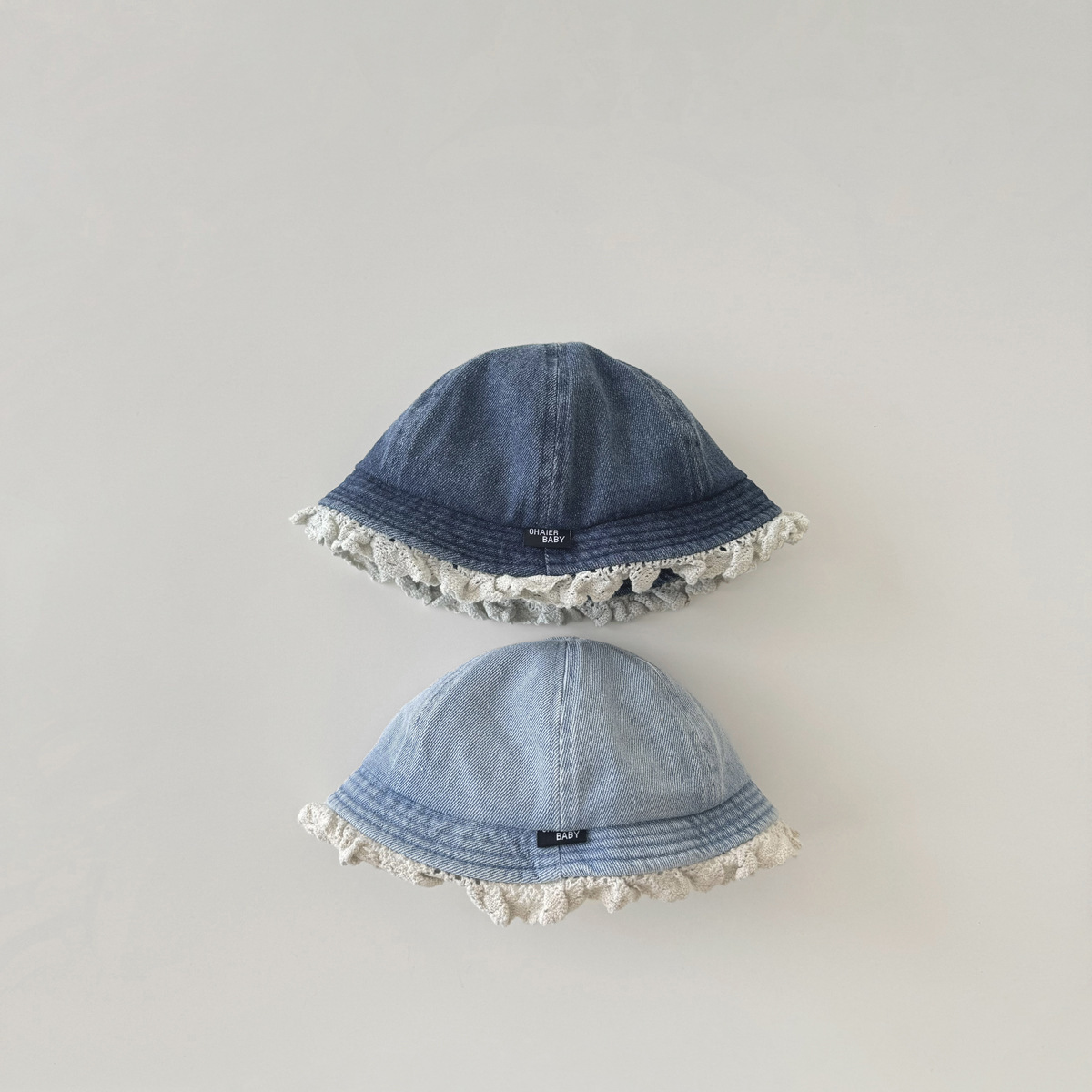丹寧蕾絲 漁夫帽