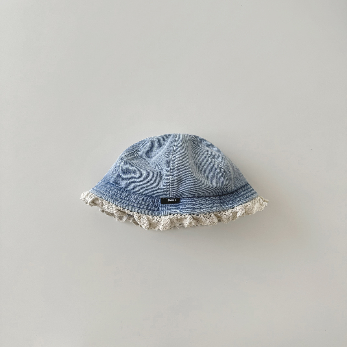 丹寧蕾絲 漁夫帽
