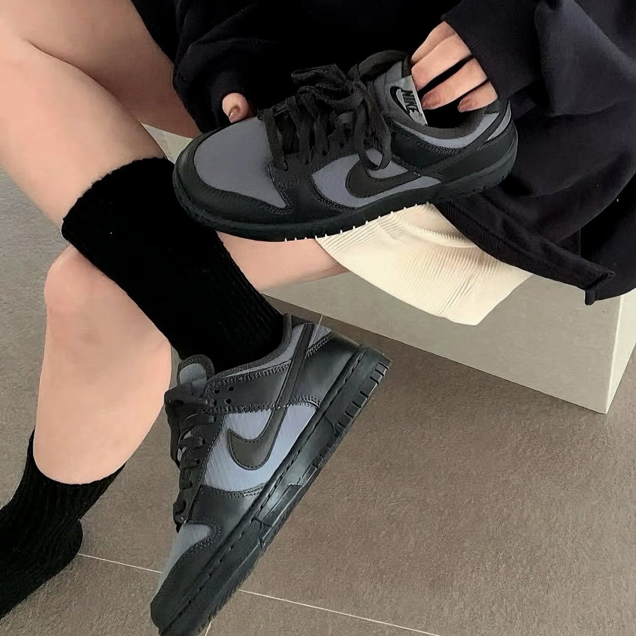 NIKE DUNK LOW "OFF NOIR" 灰黑 霧藍色 低筒 休閒鞋 耐吉 FZ3052-001