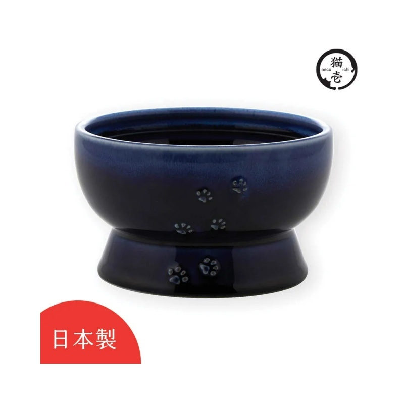 貓壹｜【快樂食光】日製美濃燒-琉璃紺