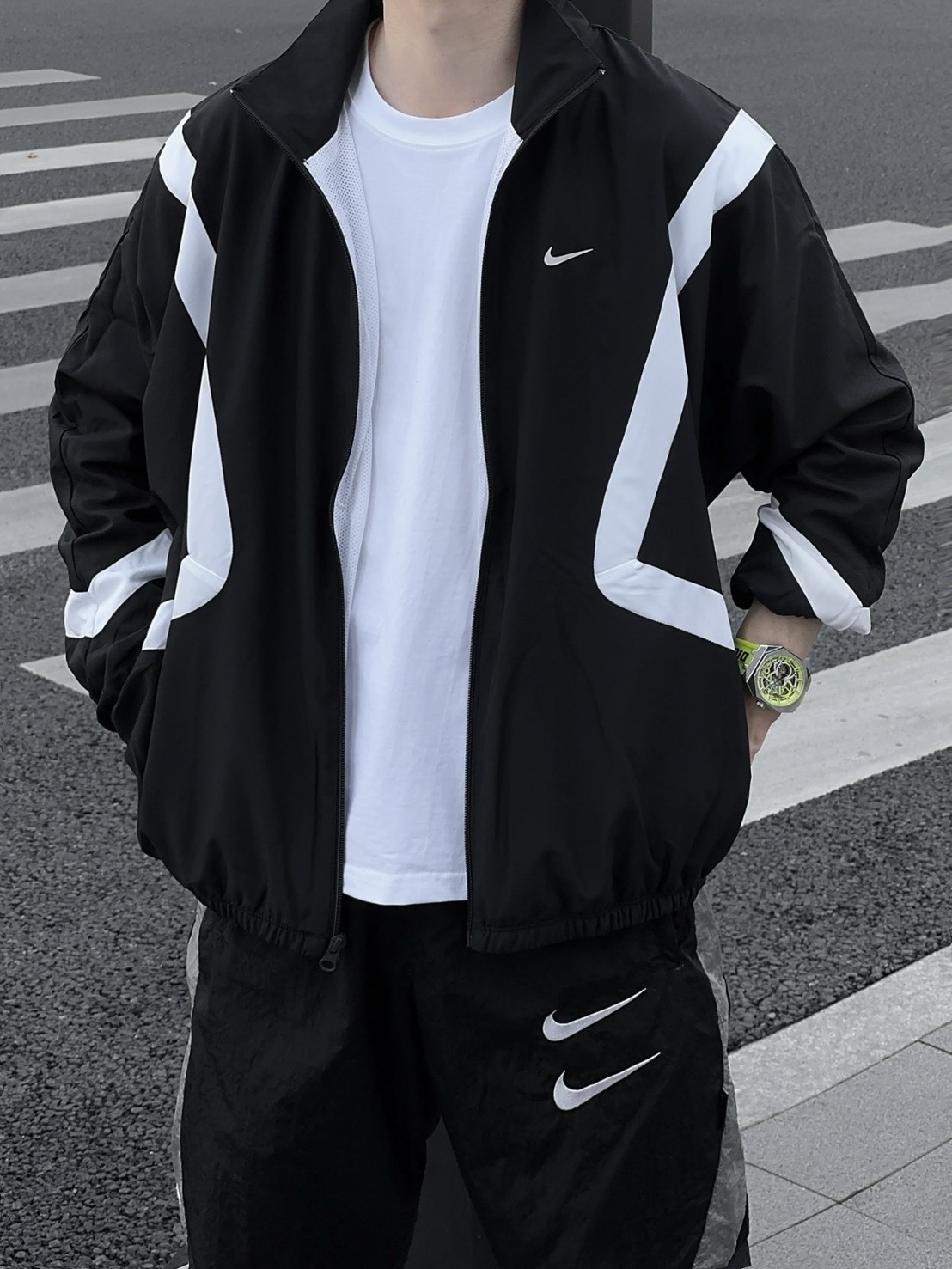 <快速出貨> Nike 街頭線條 風衣夾克