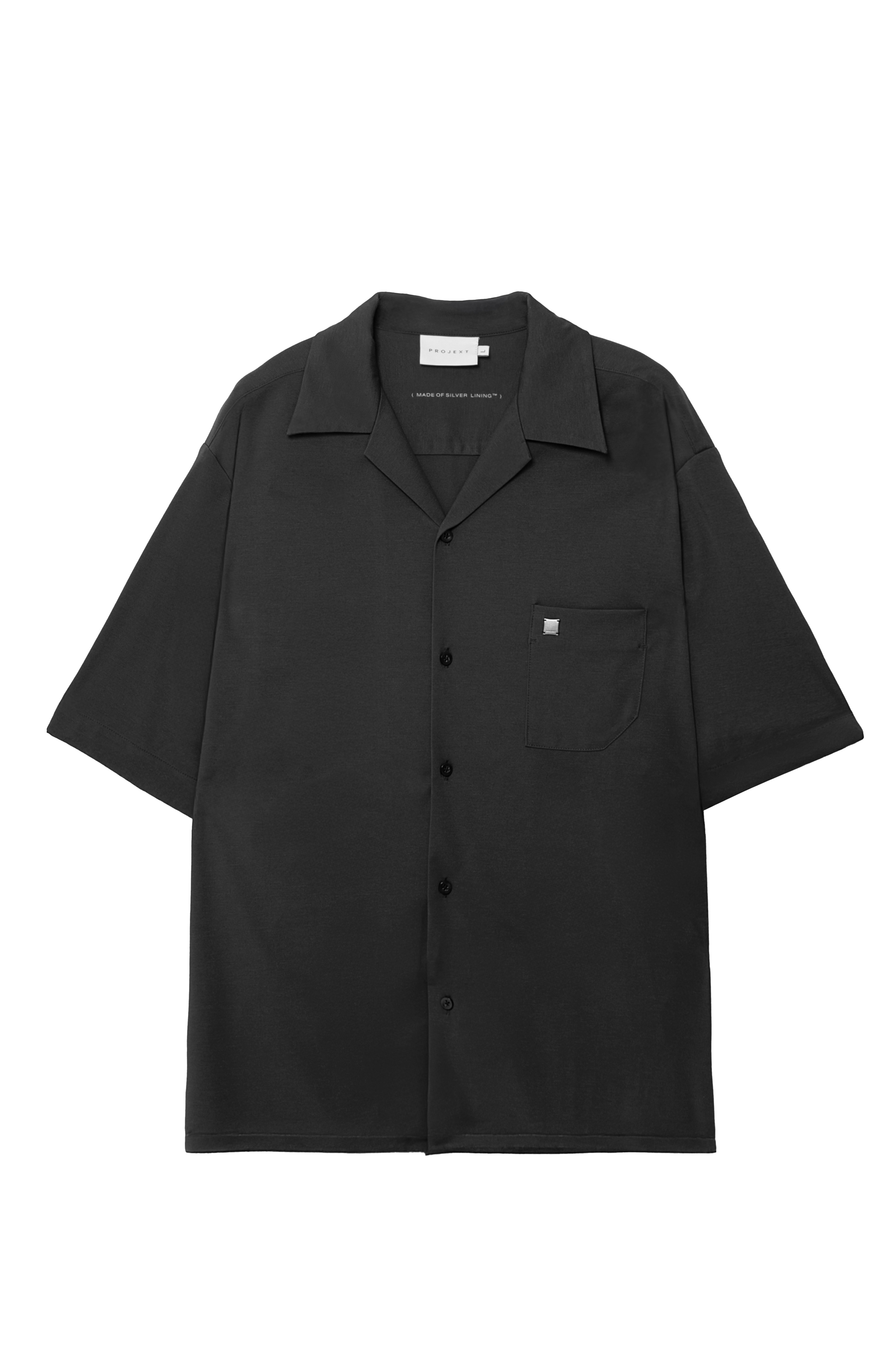絲感短袖襯衫 Silk Halfsleeve-暗夜灰