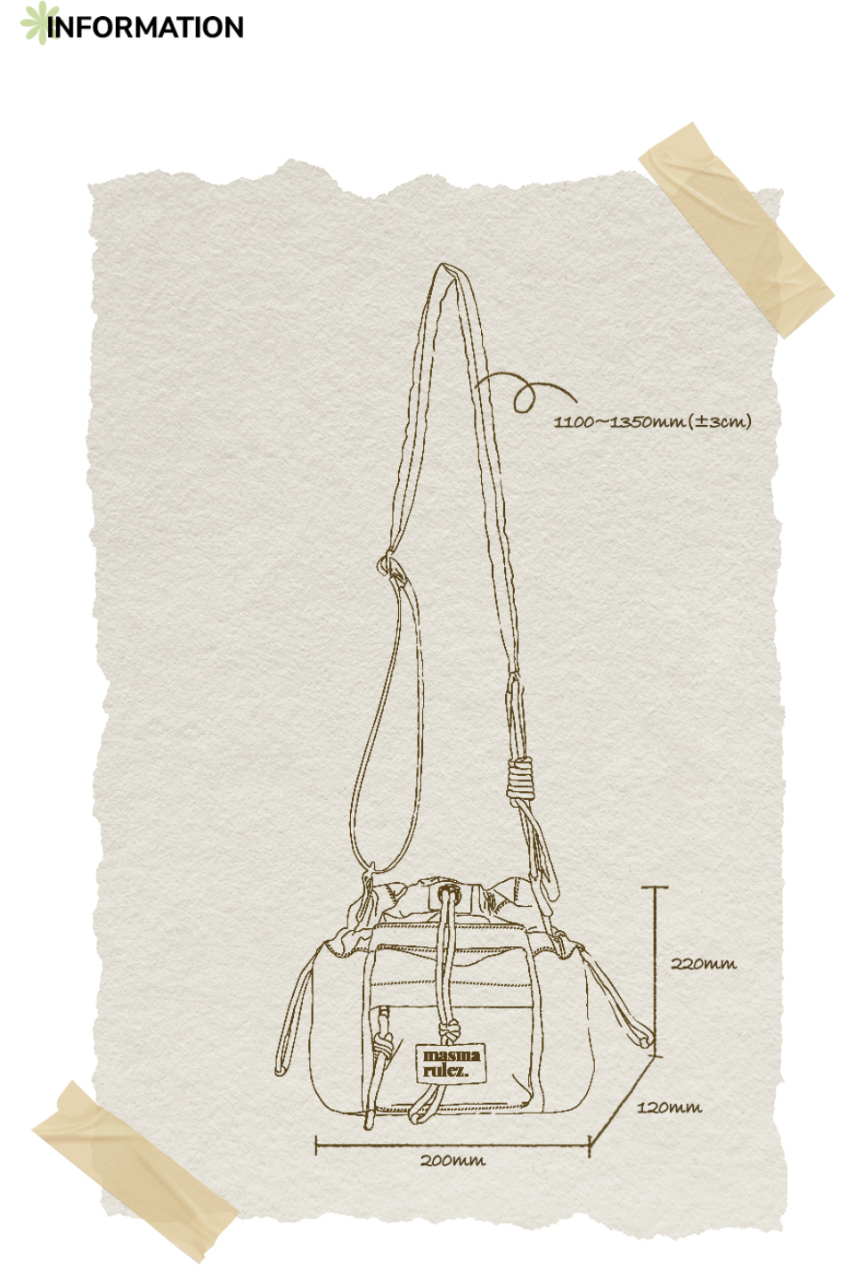 韓國MASMARULEZ Nylon rope mini cross bag