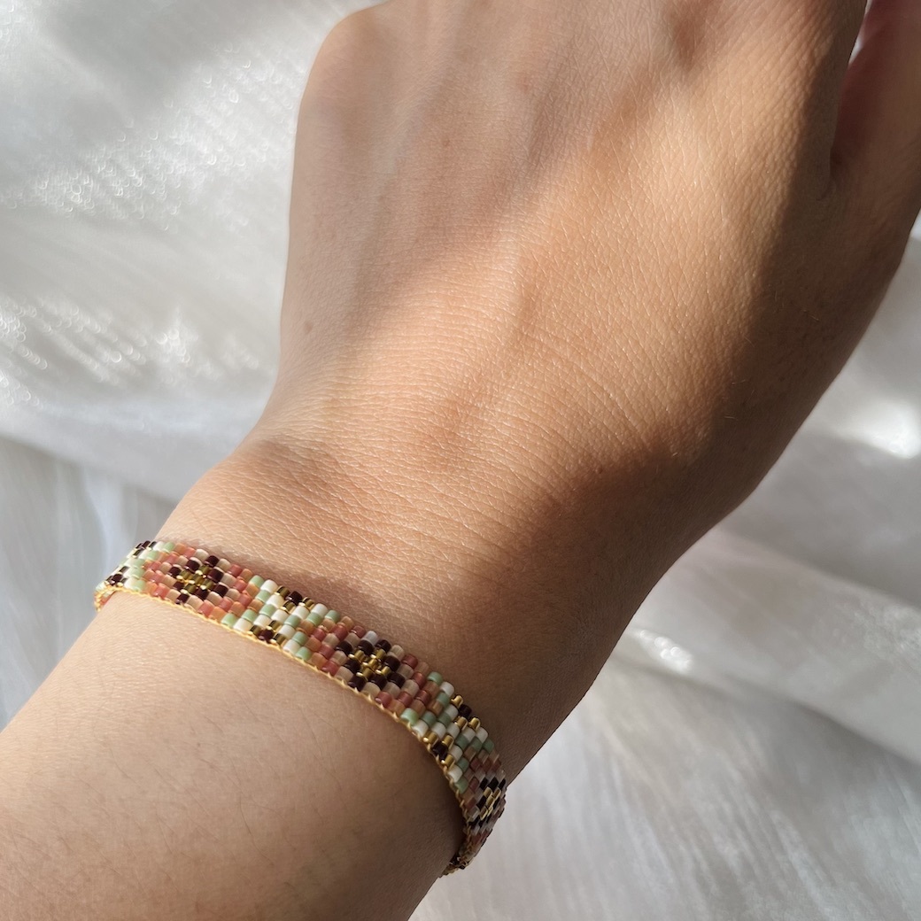 多彩甜心 | 寬帶串珠編織手鍊